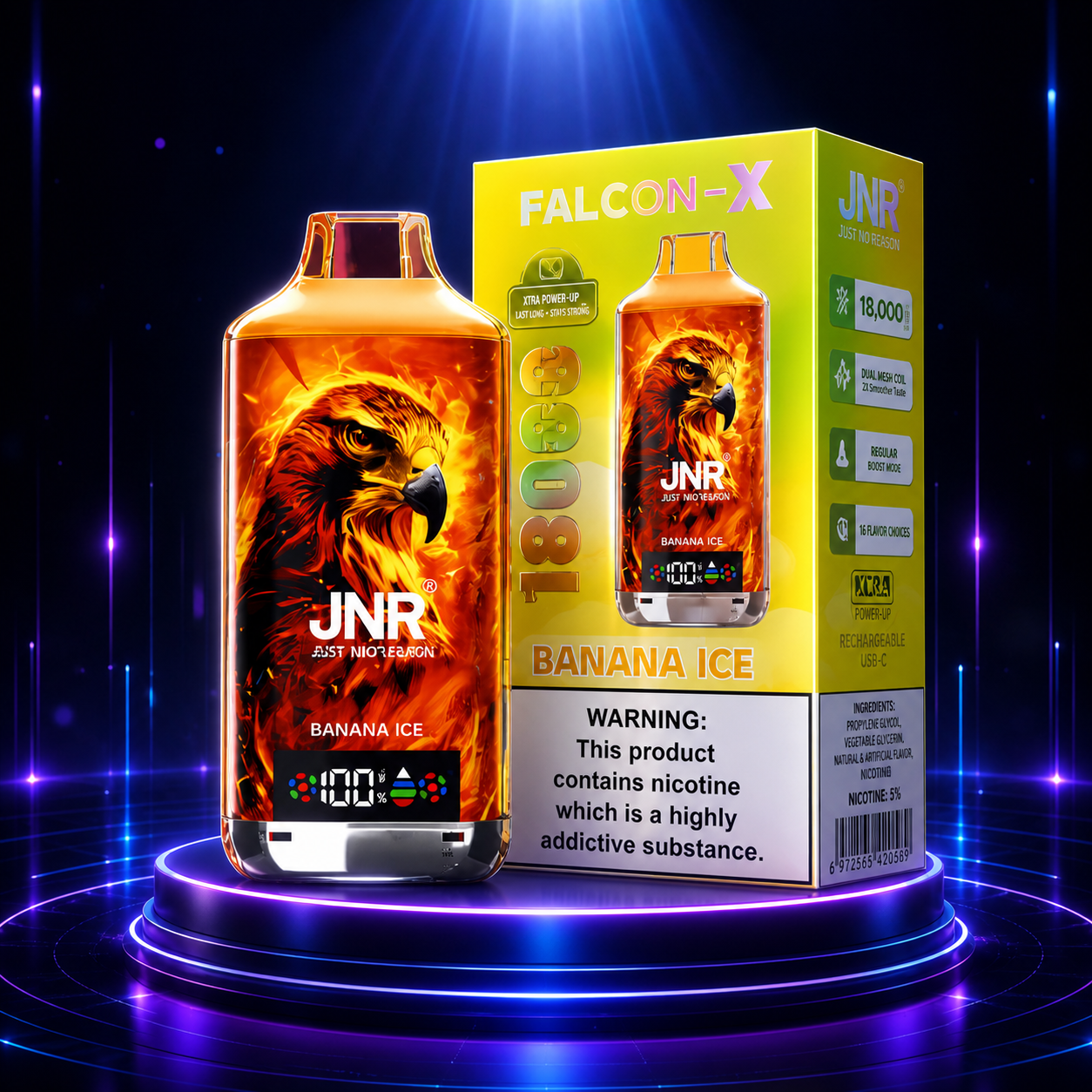 JNR Falconx 18K Vape Descartável