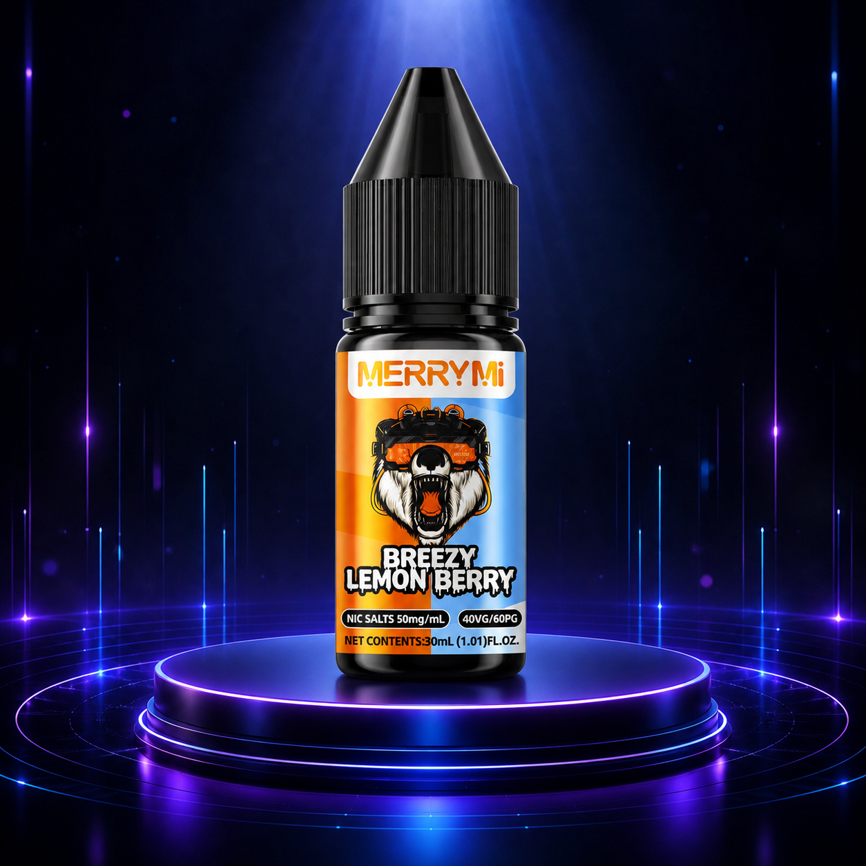 Liquido MerryMi Salts 30Ml Breezy Lemon Berry Sal Nicotina